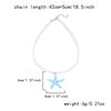 Bohemian Colorful Resin Starfish Pendant Necklace for Women Fashion Simple Double Layer Rope Chain Choker Beach Party Jewelry