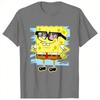 Spongebobs Reflection In Sunglasses Unisex T Shirt Vintage Tee Shirt Short Sleeve O Neck TShirts Cotton Gift Idea Tops