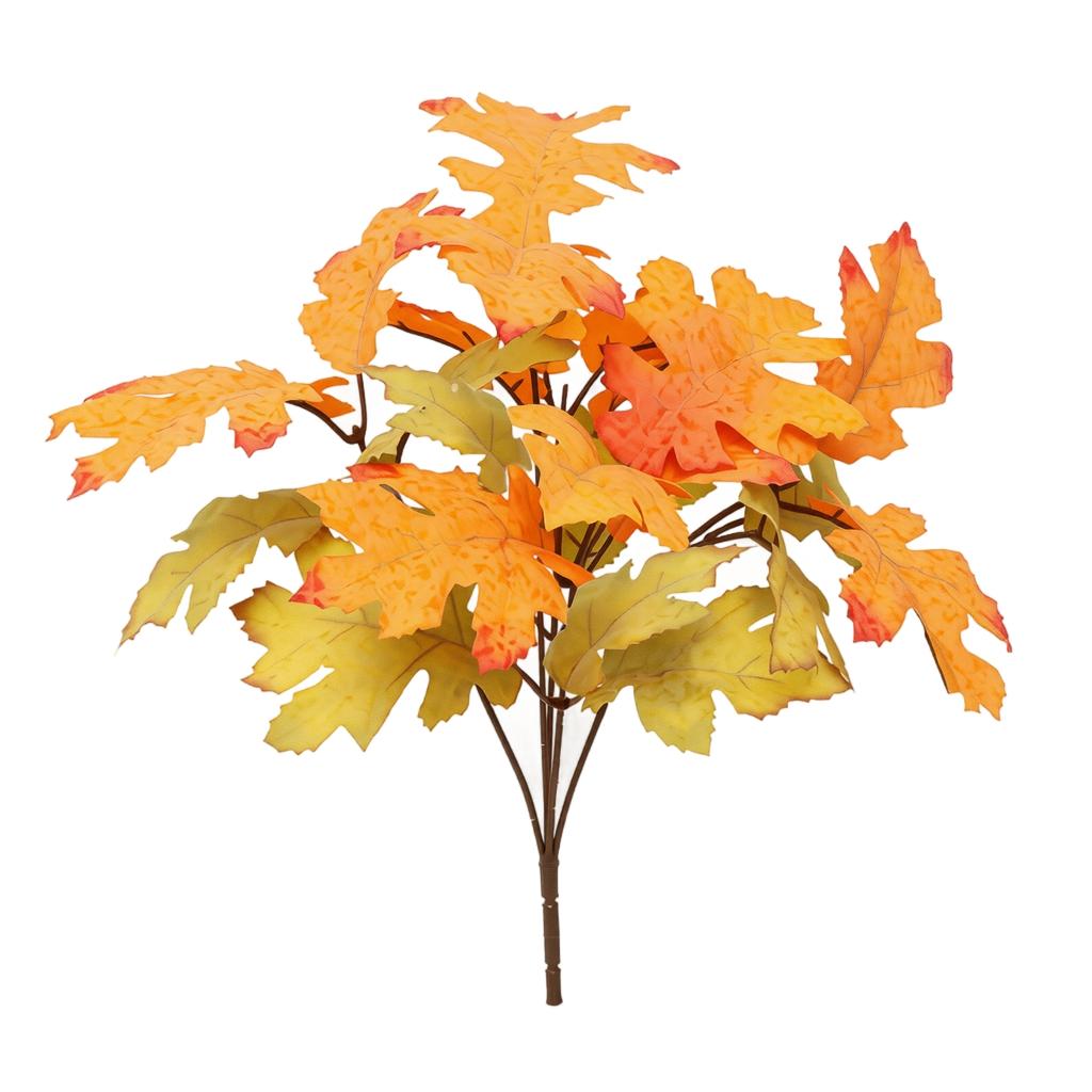 Artificial Maple Leaf Bundles for Thanksgiving Home Decor, Faux Fall Flowers Small Bouquets Centerpiece or Mantel