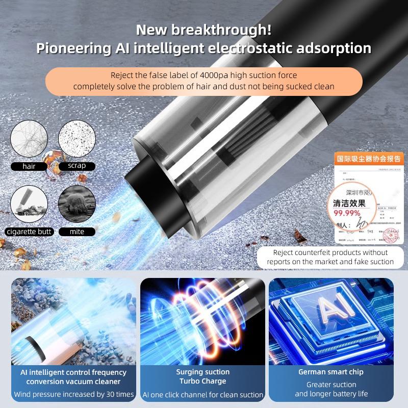 drvfj6 Car Portable Vacuum Cleaner Wireless Strong Suction For Volvo XC90 V90 V60 XC60 V40 S80 S60 S90 C40 XC40 V70 XC70 C30 C70 EX90