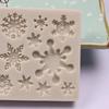 Christmas Series Snowflake Pattern Silicone Mold Baking Non-stick Heat-resistant Kitchen Cupcake Decoration Tools Chocolate Mold