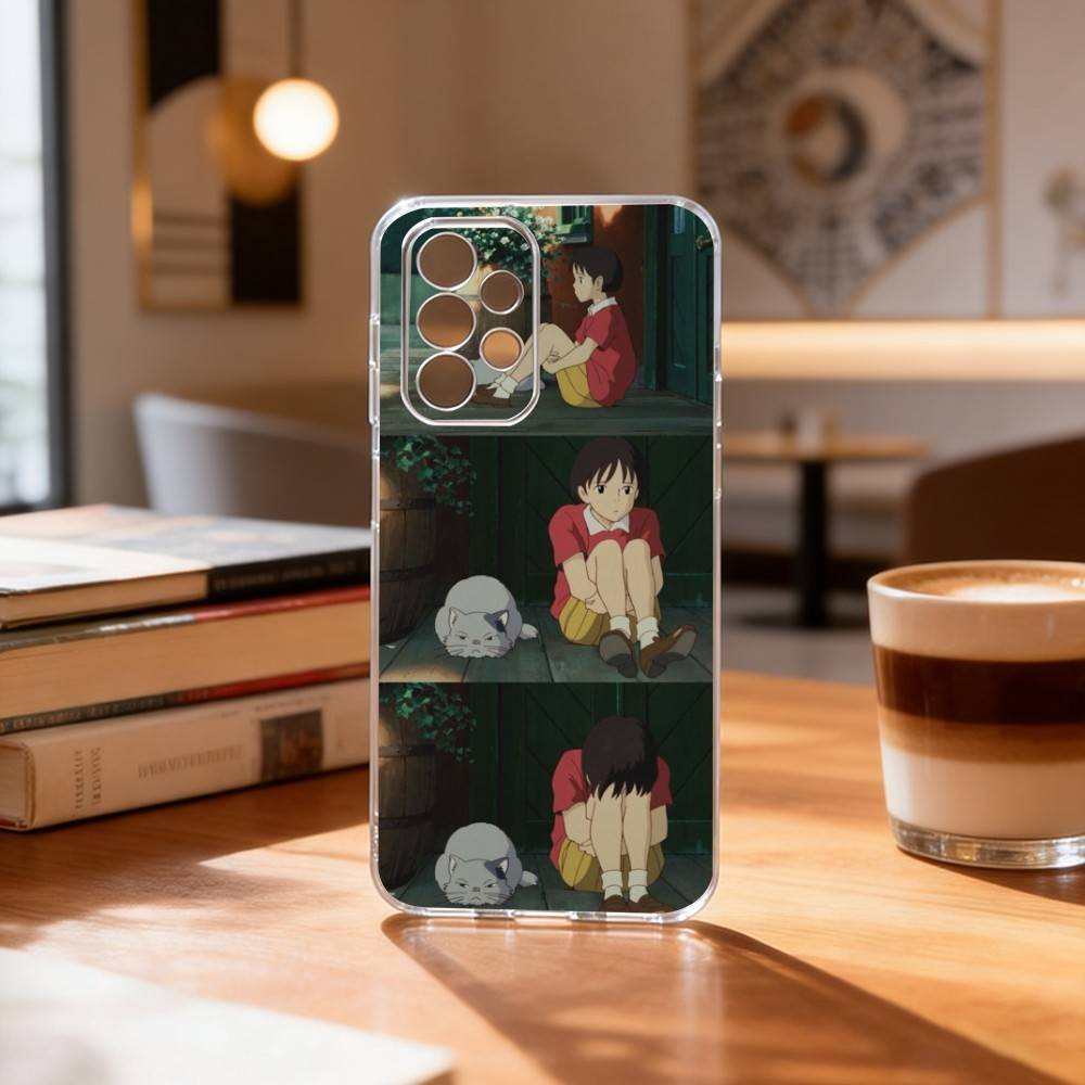

Shizuku Seiji Whisper of the Heart Phone Case Transparent Silicone Soft For Samsung S25,S24,S21,S22,S23,S30,Ultra,S20,Plus,Fe Samsung S20lite