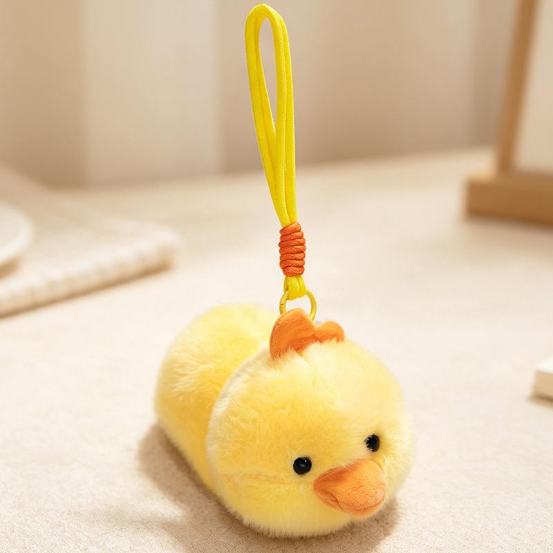 Cute Cartoon Animal Plush Toys Soft Stuffed Doll Pendant Key Chain Bear Dog Duck Kitten Lovely Gift For Girls Boys Birthday Xmas