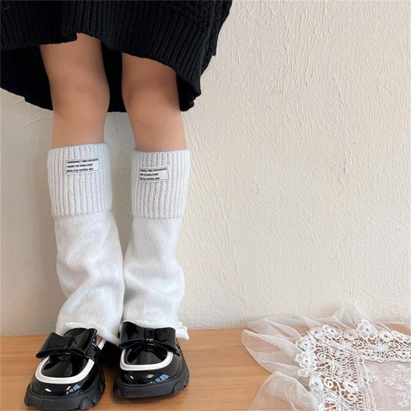 Fashion Knit Leg Warmers for Little Girls Knee High Socks for Dress Toddler Winter Slouchy Socks Thicken Warm Leggings