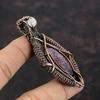 Eudialyte Pendant Copper Wire Wrapped Pendant Handmade Gemstone Jewelry Rainbow Moonstone Pendant Wire Jewelry Gift For Women Copper Jewelry