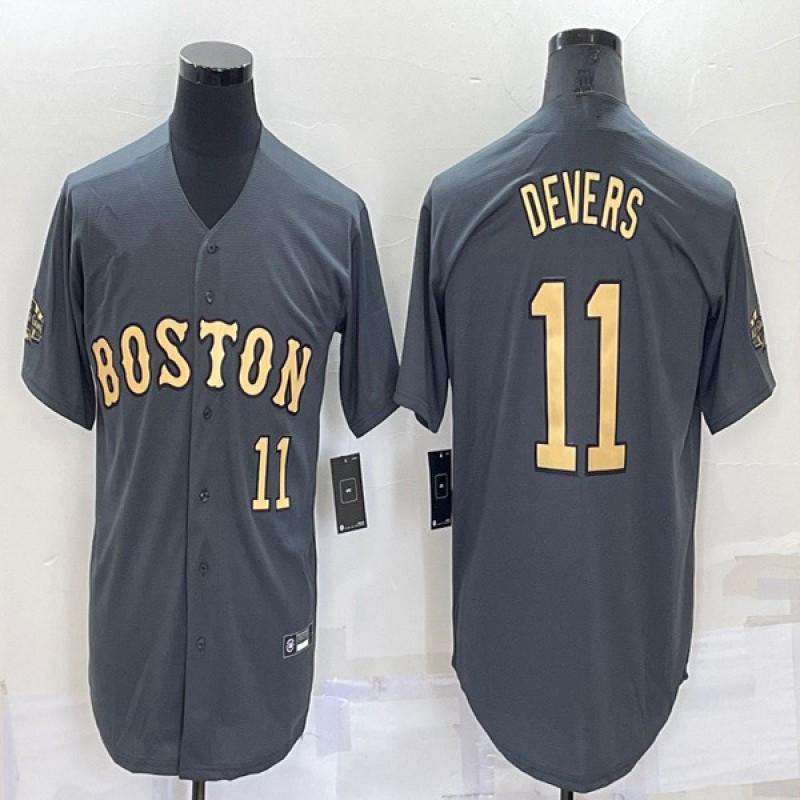 Unisex Boston Red Sox 11 Rafael Devers Embroidered Baseball Jersey Fan Edition Cotton Blend Sport Shirt