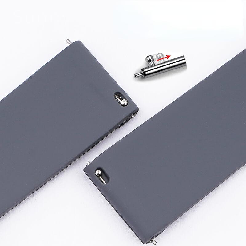 Sport Wasserdichtes Silikonkautschuk Uhrenarmband Männlich und Weiblich für Rolex Seiko Nein. 5 Huawei GT20 22mm Schnellverschluss