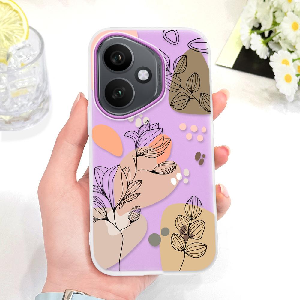 

Simple Flowers Phone Case For Honor 400 90 Magic 8 6 Lite X9D X8C X7B X7D X6D Pro 5G Candy Colored Cover Honor Magic8 Lite 5G