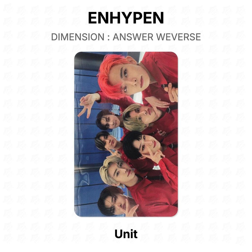 ENHYPEN DIMENSIONE : FOTOCARTA UFFICIALE WEVERSE ANSWER