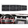 Dash Button Repair Kit Steering Wheel Control Button Worn Peeling Repair Kit Decals Stickers for Ford Mustang 2010 2011 2012 Car Accessories