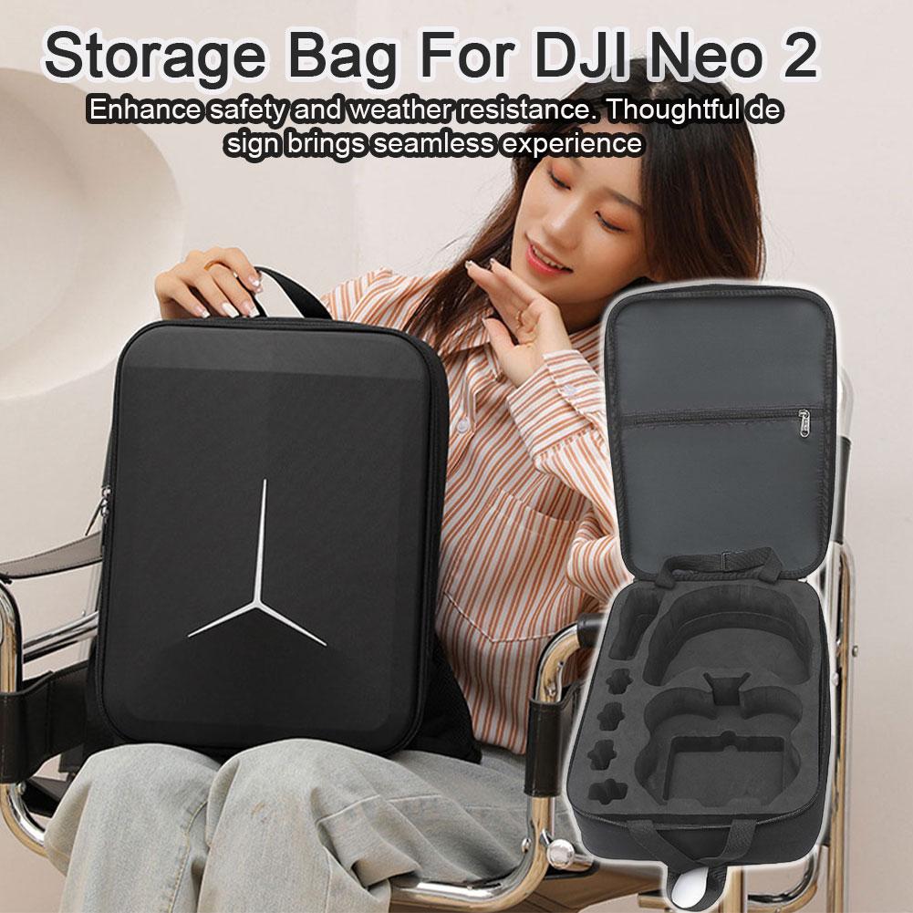 For DJI NEO2 Motion Sensing Storage Bag EVA Hard Shell Anti Fall And Shockproof Drone Backpack Outdoor Travel Shoulder Bag
