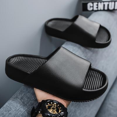 Soft Slippers Couples Home Outdoor Slipper Summer Women Bedroom Thick Bottom Shoes Beach Sandals Men Flip Flops Shower Shoes