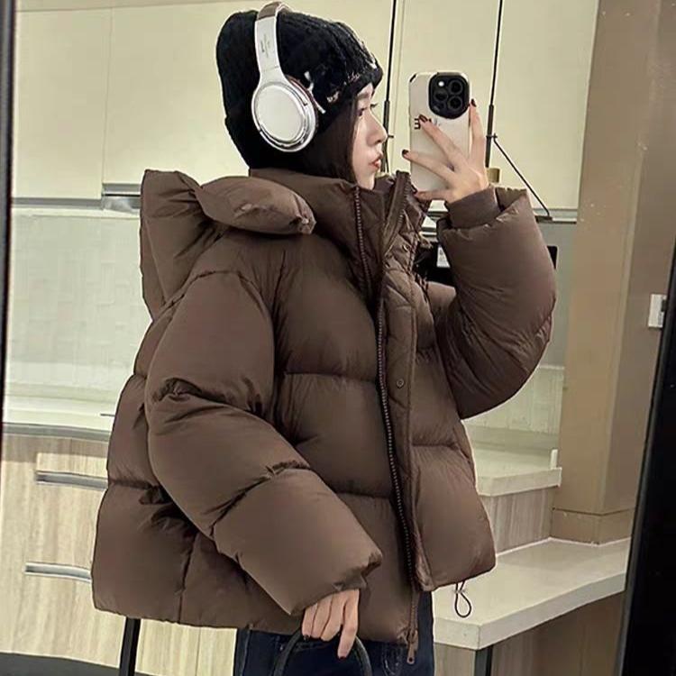 Stylish and Warm Women's Short-Length Loose Coat for Winter