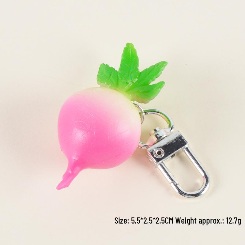 Erdbeere Obst & Gemüse Schlüsselanhänger Anhänger - Niedliches Kreatives Spielzeug & Studentengeschenk
