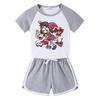 2026 Kids' Summer Clothing Set: Boys & Girls Short Sleeve T-Shirt and Shorts Two-Piece