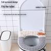 Cartoon Plush Thickened Toilet Seat Cover