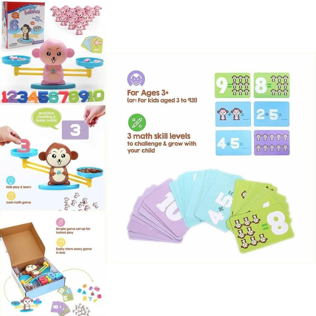Lustiges Mathe-Zählspiel für Kinder Affen-Balance-Spielzeug-Set für Vorschulkinder
