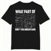 Funny Math Physics Short Sleeve Tshirt Crew Neck Fashion Clothes Science Teacher Print Graphic Tee Math Teacher Gifts Tshirt