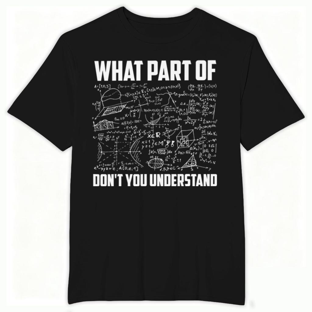 Funny Math Physics Short Sleeve Tshirt Crew Neck Fashion Clothes Science Teacher Print Graphic Tee Math Teacher Gifts Tshirt