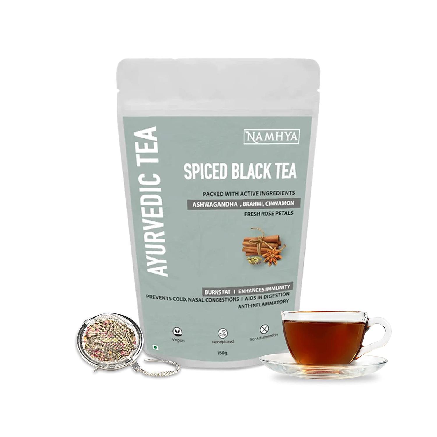 

Namhya Ayurvedic Tea Черный чай со специями Натуральный усилитель иммунитета 5,2 унции