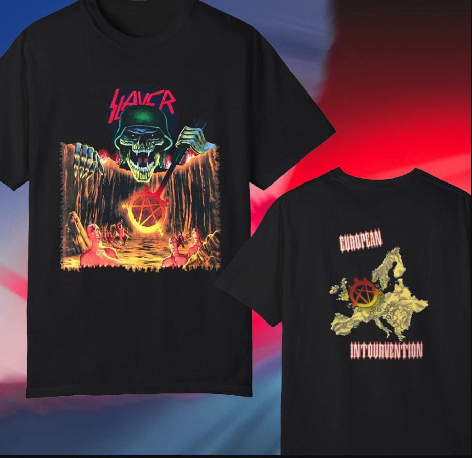 

1994 Slayer European Intervention Tour T-shirt Tshirt Unisex T-Shirt M