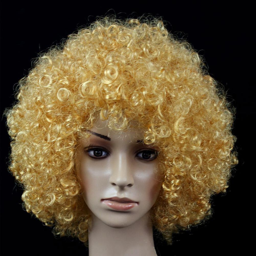 Wavy Clown Wig Cosplay Hair Halloween Christmas Clown Fancy Performance Ombre Wig Colorful Adult Kids Dress Hair Props Party Wig