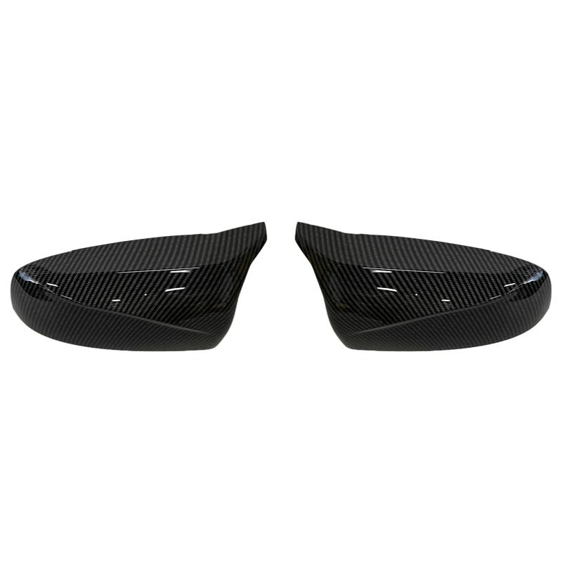 Excellent Facelifted Side Wing Modified For BMW X5 E70 X6 E71 2007-2013 Mirror Cover Caps Bright Black Carbon Fiber Pattern