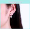 Elegant Double Ball Alloy Crystal Rhinestone Earrings For A Timeless Look