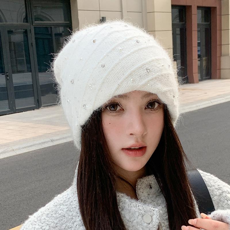 Herbst und Winter Neuer Hut Damen Street Casual Hut Thermischer Ohrenschutz Stapelhut Wintermützen für Damen, Mützen für Damen, Hüte für Damen Winter