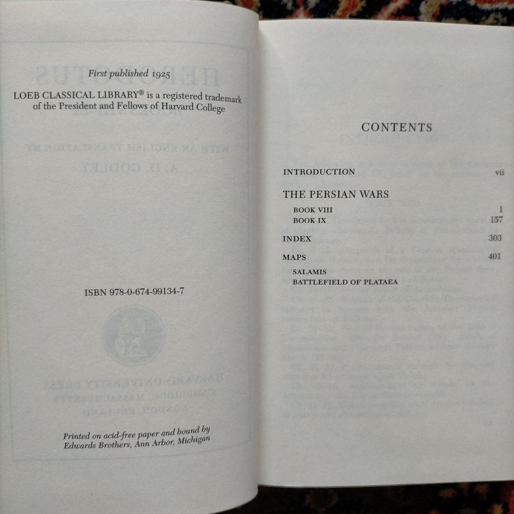 [USED] HERODOTUS IV The Persian Wars Book 8-9