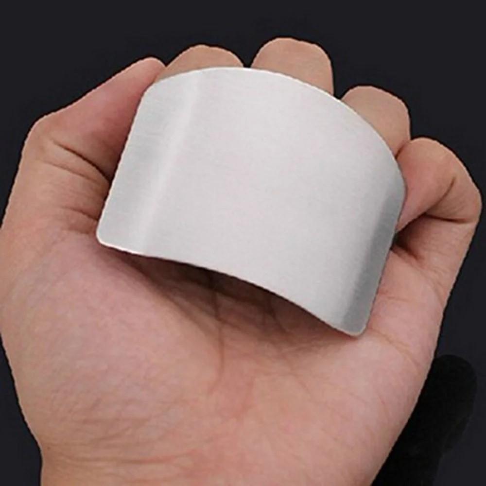 Kitchen Gadget Stainless Steel Finger Protector Durable Safe Guard Cutting Finger Protector Anti-cut Finger Guard Kitchen Use
