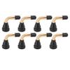 8PCS 60 Degree Angled Tubeless Tire Valve Stem Universal Leakproof Aluminium Alloy Bent Scooter Vacuum Tyre Air Valve