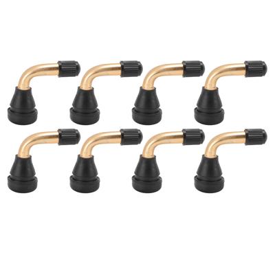 8PCS 60 Degree Angled Tubeless Tire Valve Stem Universal Leakproof Aluminium Alloy Bent Scooter Vacuum Tyre Air Valve