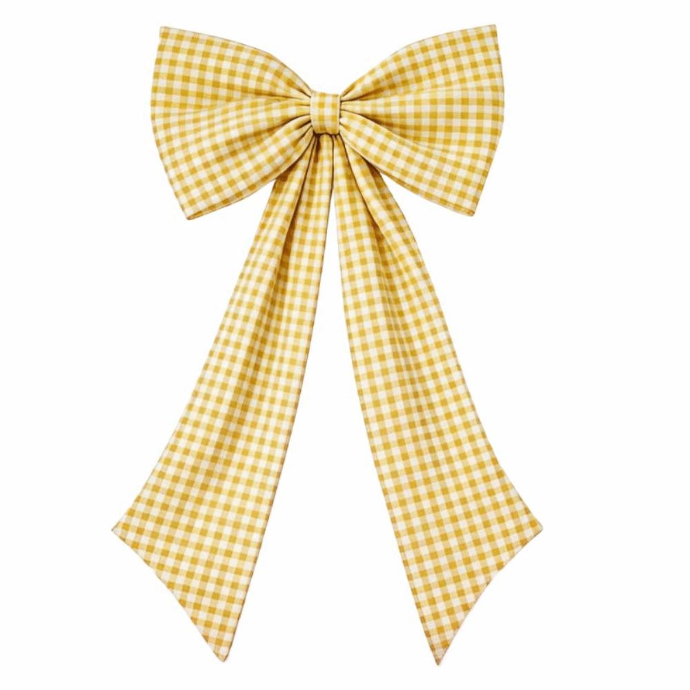 Multi-Purpose Fabric Bow Wall Decor Plaid Bow Large Fabric Bow Wedding Photo Booth