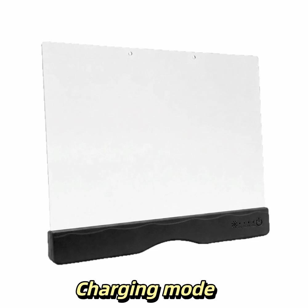 Acrylic Panel Rechargeable Acrylic Message Board Colorful Glow Drawing Board Handwriting