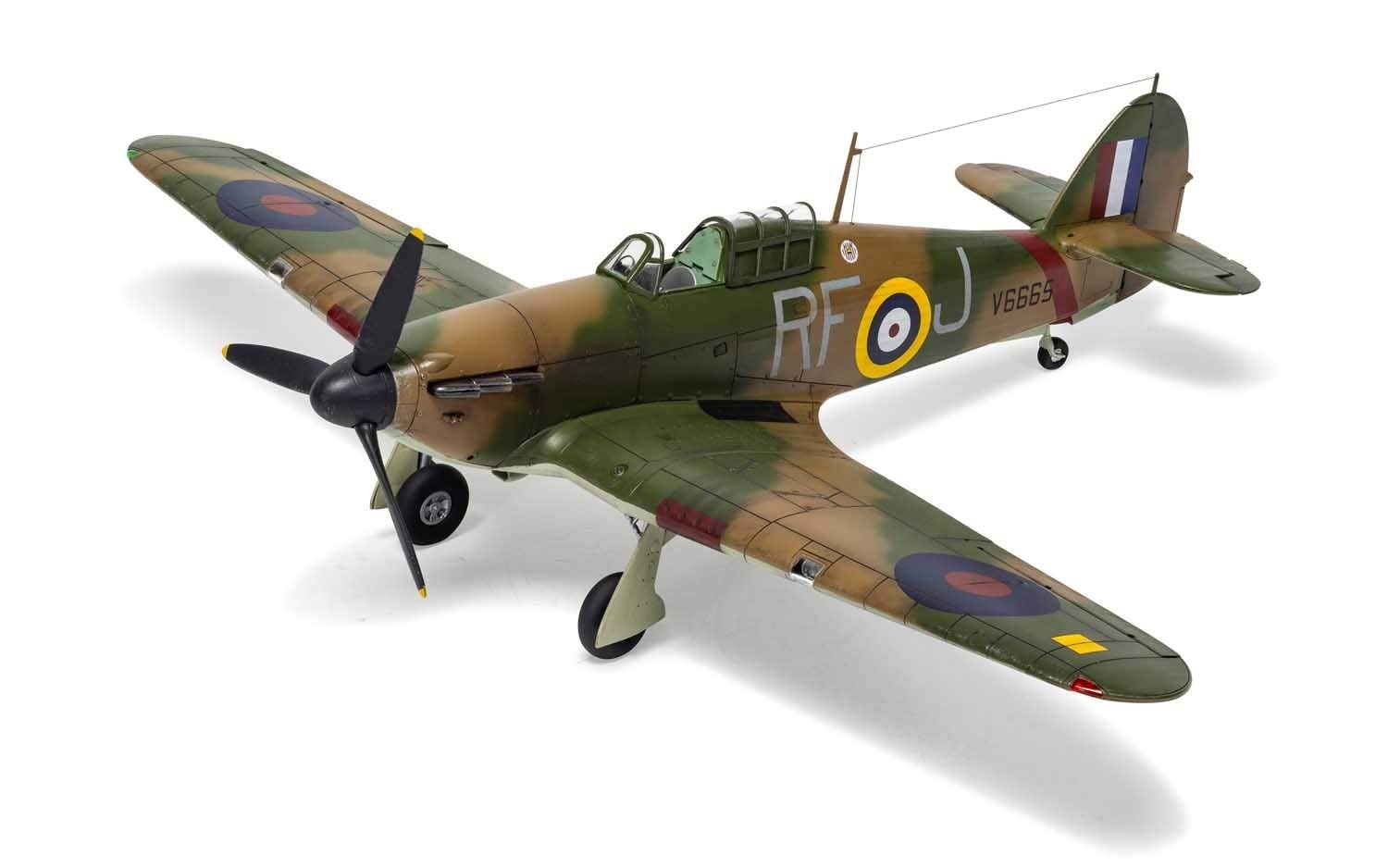 

Airfix Scale Royal Air Force Hawker Hurricane Plastic Model 1/48 Mk.1 X-5127A