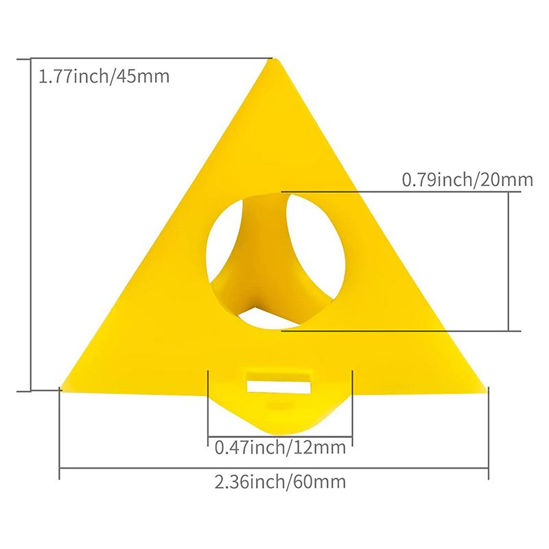 10Pcs Plastic Pyramid Stands Set Triangle Paint Pads Non-Stick Painting Feet Pad Cone Stands For Carpenter Painter Accessories