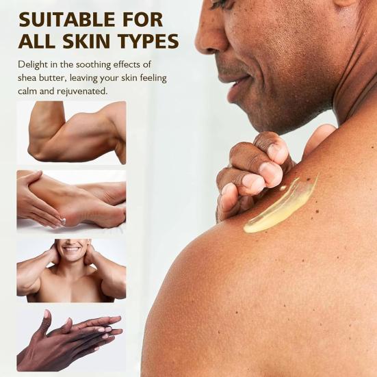 120G Men Moisturizer Hydrating Smoothing Nourishing Moisturizing Long Lasting Fragrance Portable Travel Skin Care Body Butter