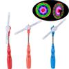 3pcs LED Music Windmill Spinner Flashing Light Up Windmill Rainbow Spinning Glow Toy Kids Outdooer Indoor Sport Toy