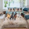 Luxury 3D Bedding Set Europe Queen King Double Duvet Cover Set Bed Linen Comfortable Blanket/Quilt Cover Bed Set Animal  Horse