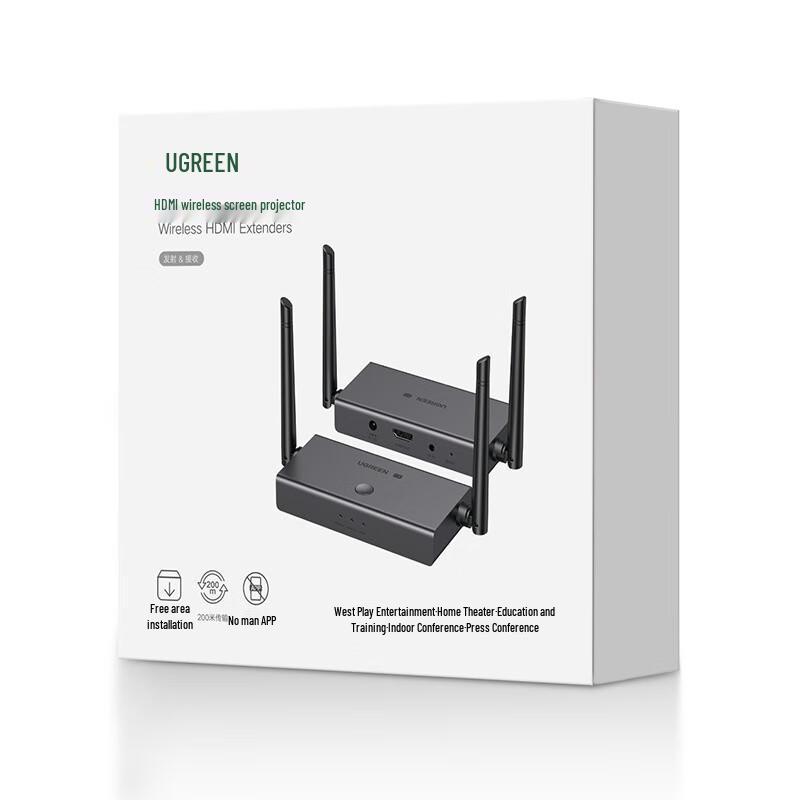 UGREEN 200m Wireless HDMI Extender & Screen Projector