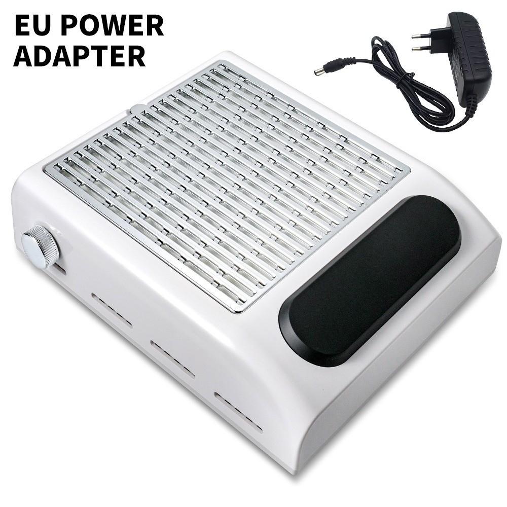 Strong Suction Nail Dust Collector Rechargeable Low Noise Nail Vacuum Cleaner Reusable Professional Nail Extractor Fan