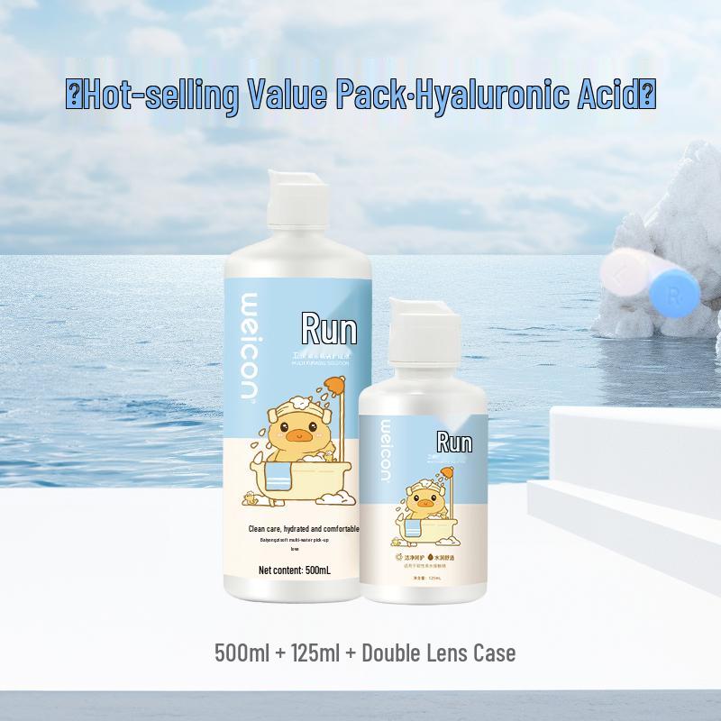 ვეიკანგ ჩენსი ფერადი კონტაქტური ლინზების ხსნარი ქალებისთვის - მიოპიის მოვლა, ხელმისაწვდომია დიდ და პატარა ბოთლებში