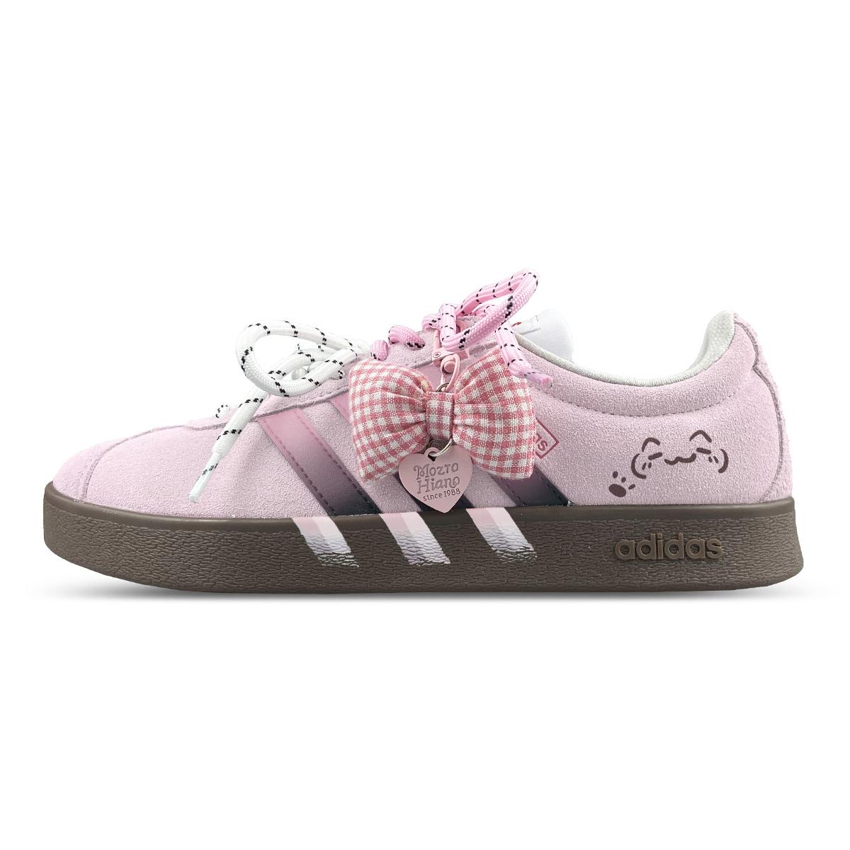 Adidas VL COURT 2.0 Cushioning, Wear Resistant Low top Skateboard Shoes Unisex HQ1802(Team1265-) 36