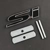 3D Metal Car Rear Trunk Fender Side Front Grille Logo Si Badge Si Emblem For Honda Civic Accord Jazz Si Sticker Accessories Aiq256