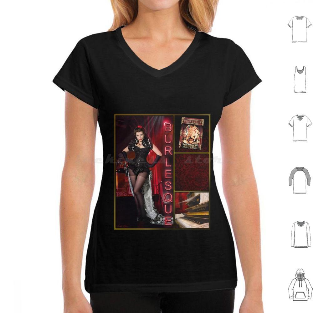 Dance SeriesBurlesque T Shirt Men Women Kids 6xl Dance Dancer Burlesque Music Triptych Red Woman Female Lindaleesart Linda