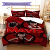 Hotel Transylvania Mavis Dracula Pattern Bedding,Quilt Set Quilt Cover Pillowcase Home Birthday Gift (1 * duvet cover + 2 * pillowcase, without core)