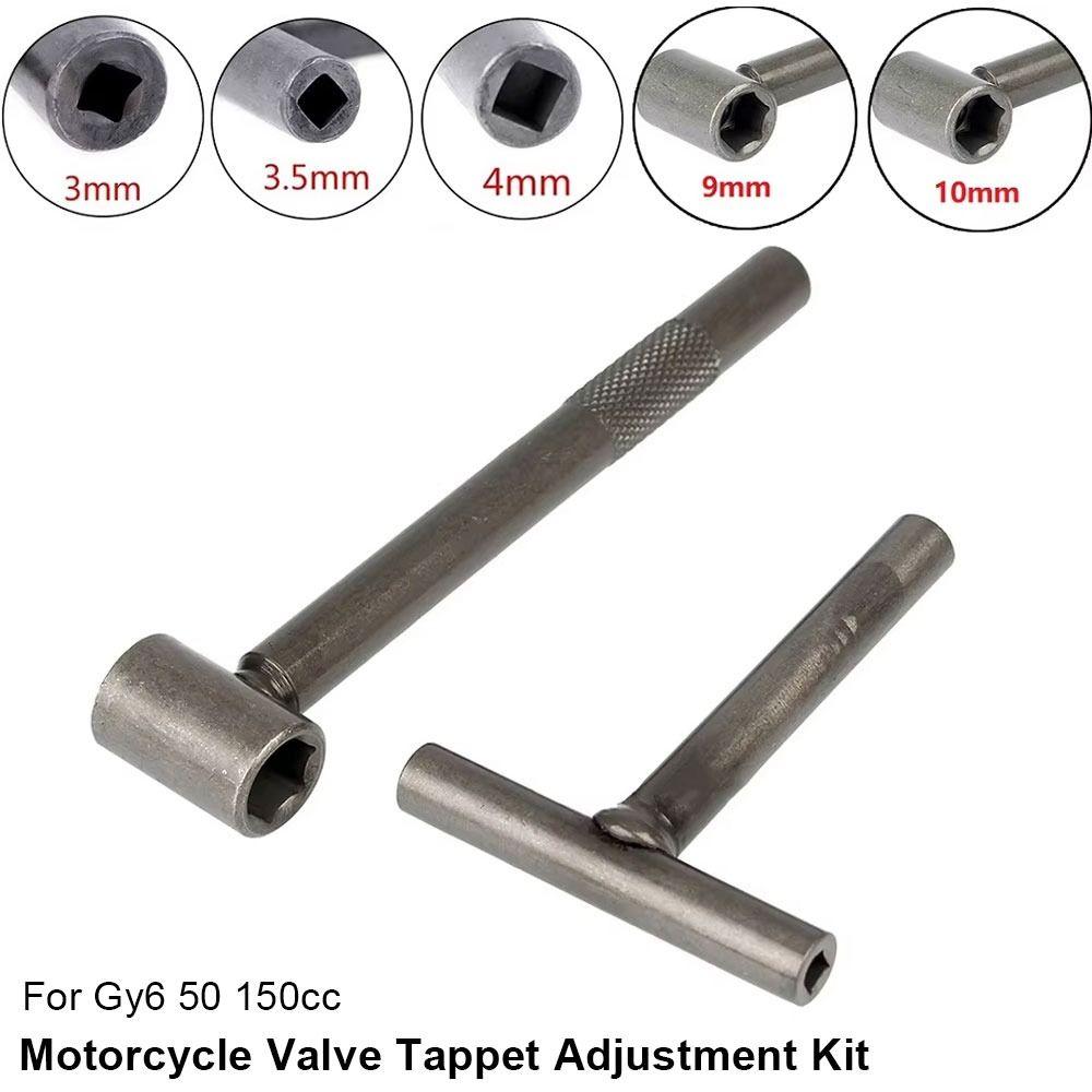 2Pcs/Set Carbon Steel Motorcycle Valve Tappet Adjustment Kit T Spanner  Motorcycle Scooter Accessory