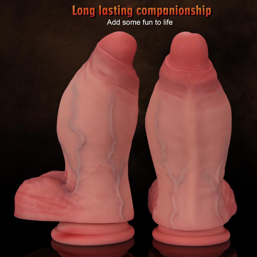 Extra Large Realistic Dildo - Soft Liquid Silicone Female Masturbation Toy Adult Sex Product