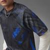 adidas Originals Color Block Logo Print Rundhals Kurzarm T-Shirt Herren Tops Blau Schwarz HD4832